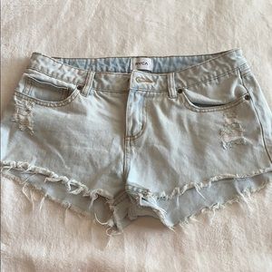 Denim shorts